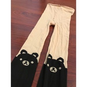 Cute bear tights